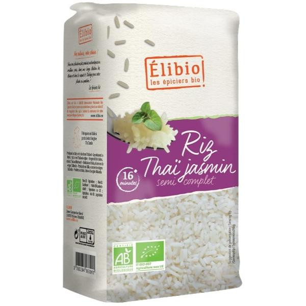 Photo de produit pour Riz thaï Jasmin semi-complet 1kg