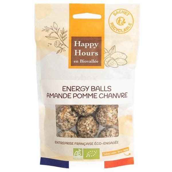 Photo de produit pour Energy balls: amande pomme chanvre 120g