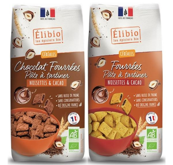 Photo de produit pour Lot 2x375g céréalées fourrées à la pâte à tartiner choco-noisette